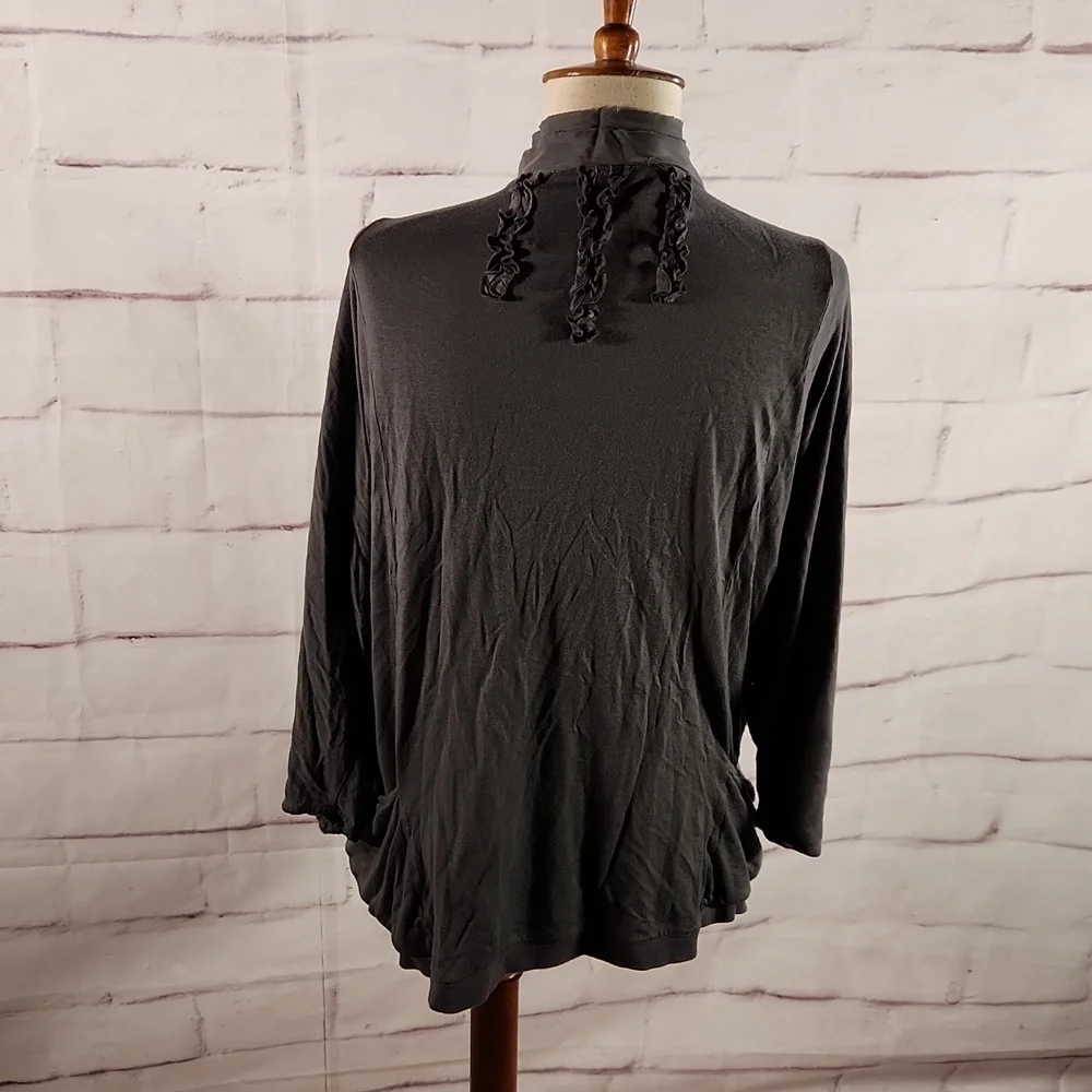 Anthropologie Leifsdottir Ruffle Cardigan Blouse - Picture 6 of 7